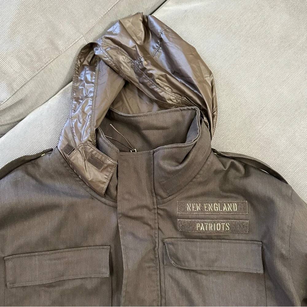 Nike NFL On field New England Patriots Military Support Coat - Swoosh Logo 3XL - Picture 12 of 16